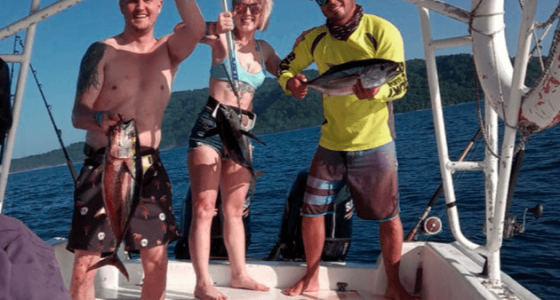 sport fishing from Montezuma